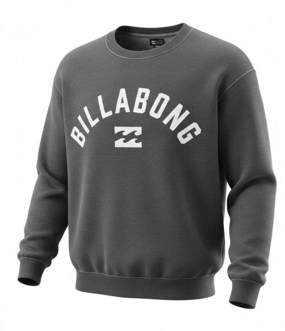 Billabong Mono Arch Crewneck Sweatshirt Blasted Blue Sz XS